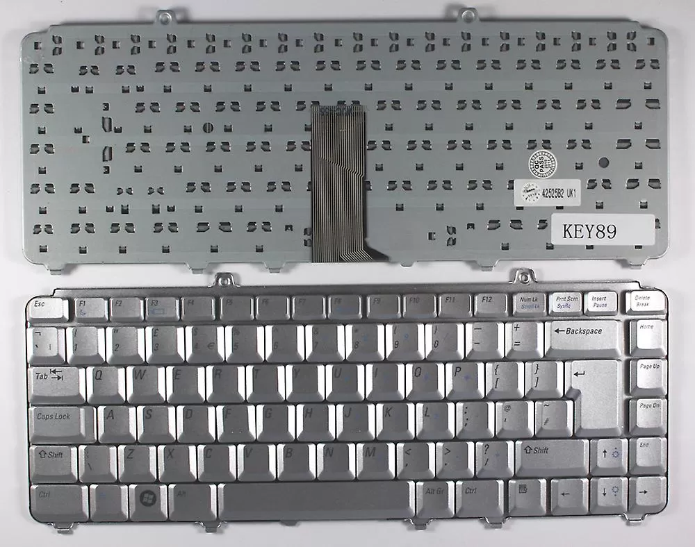 Silver laptop keyboard for dell inspiron 1525, 1420, 1520, 1521, 1526, 1540, and 1545