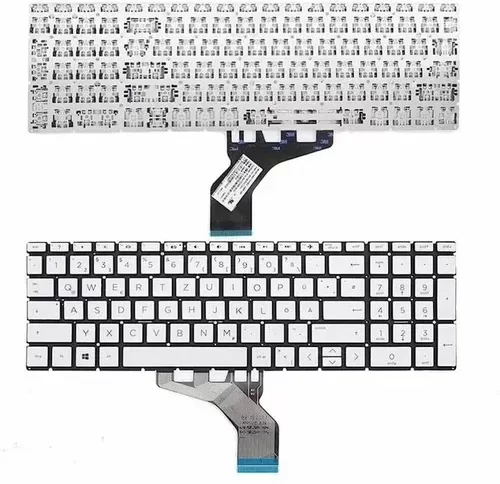 Silver laptop keyboard for hp 15-da, 15-db, 15-dx, 15-dk, 15-cx, 15-cn, 15-cr, 15-sc, tpn-c136, tpn-c135, tpn-c133, 15q-ds models