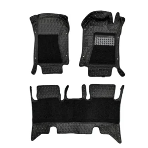 7D Car Floor Mats for Hyundai Venue 2019-25 - Black Color