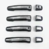 Cnleague Black with Chrome Door Handle Cover for Brezza, Victoris, Grand Vitara, Hyryder, New Swift, Swift Old, Swift Dzire Old, Ritz, SX4, Ertiga Old, Celerio, Ignis