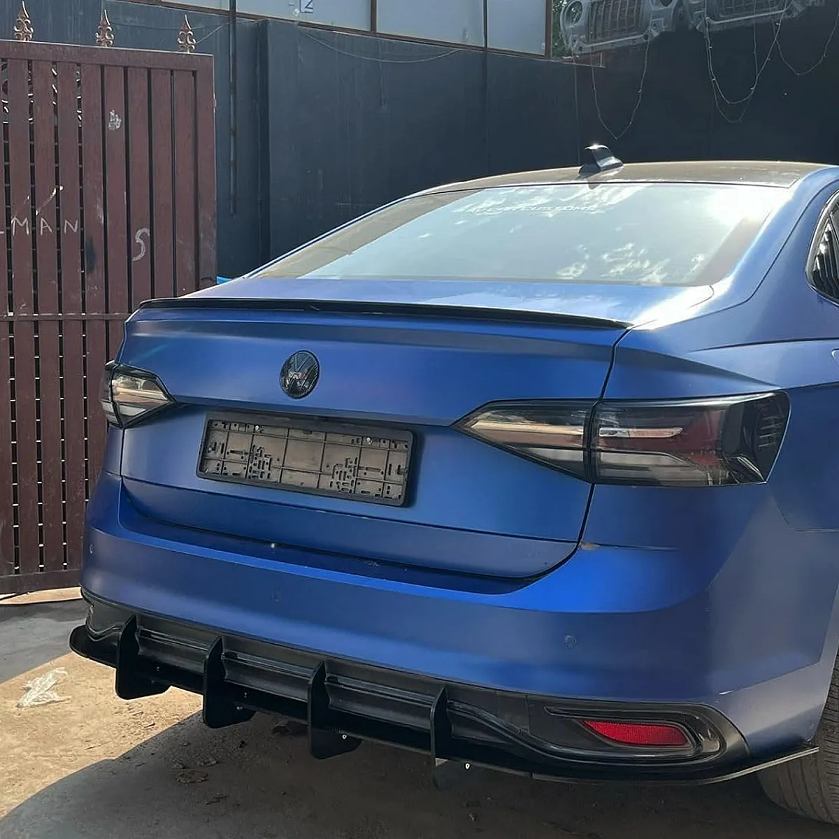 4 fin rear diffuser for virtus, slavia