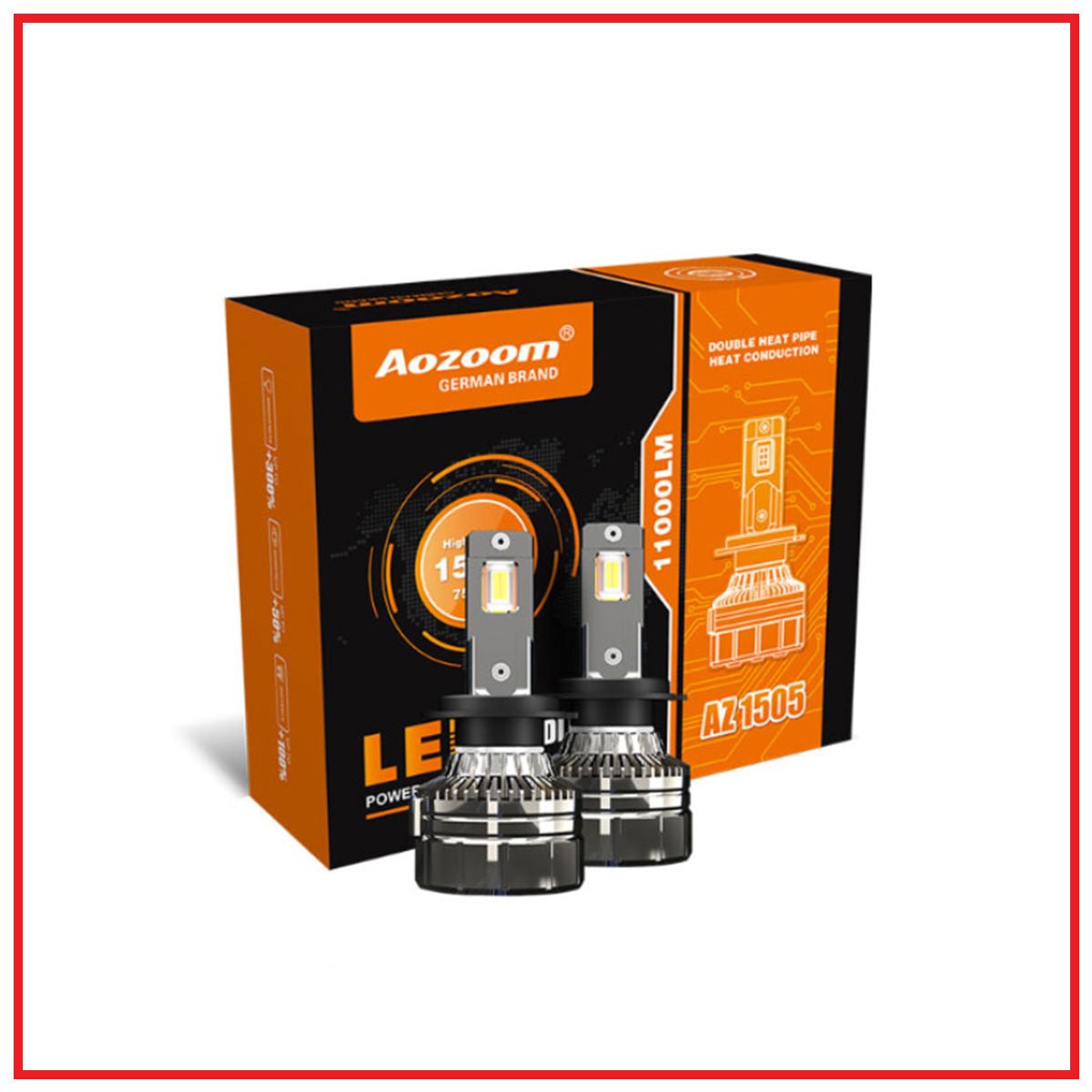Aozoom az 1505 led headlight bulb super high power | 150w, 6000k/4300k