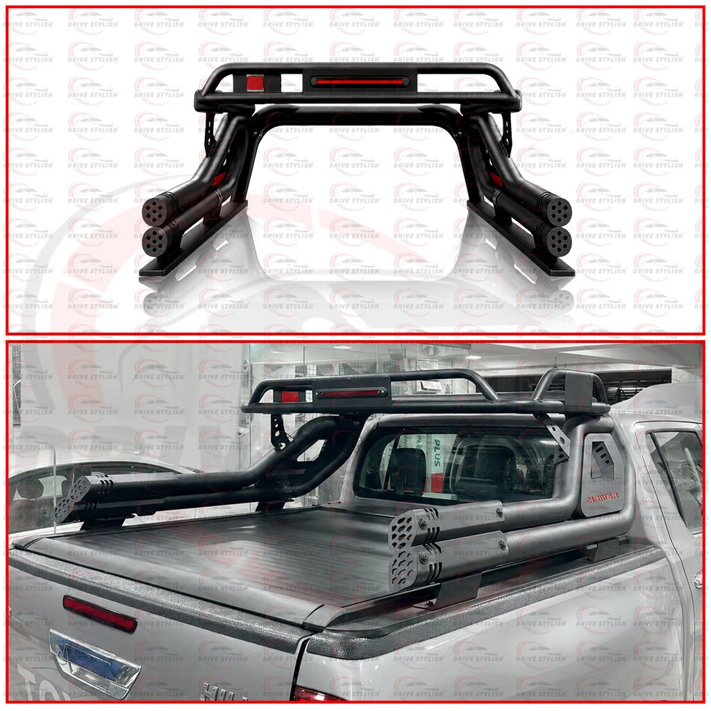 Isuzu d-max hamer roll bar with lunar carrier