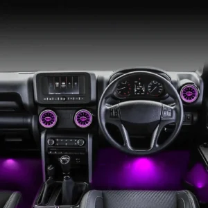 CARDI K3 AC Vent Turbine with LED Ambient Light & Foot Light for Mahindra Thar, Thar Roxx & Thar OG
